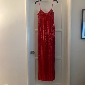 Jessica Rabbit Halloween Red Sequin Dress M/L